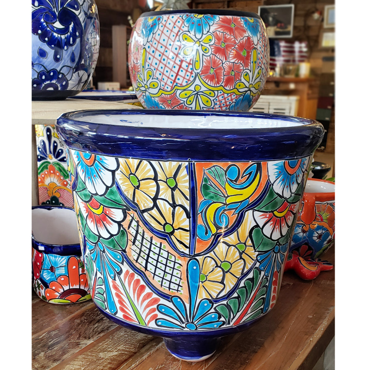 talavera planter pots Talavera Garden Planters – Foreign Accents