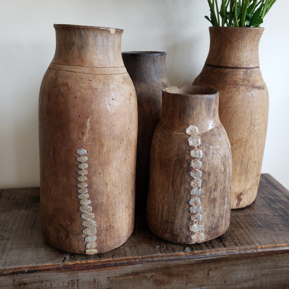 Vintage Wood Vessels