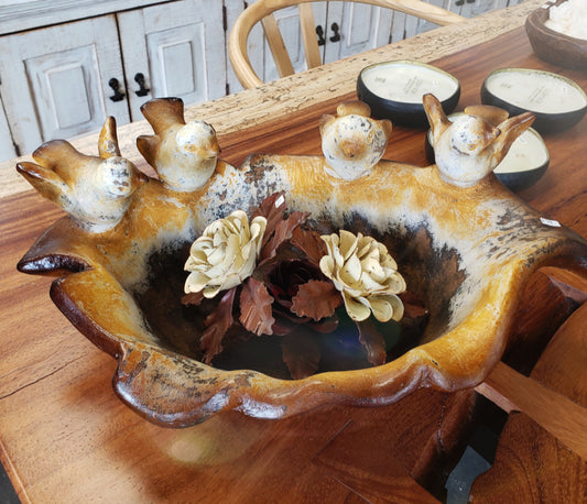 Decorative Bowl with Birds