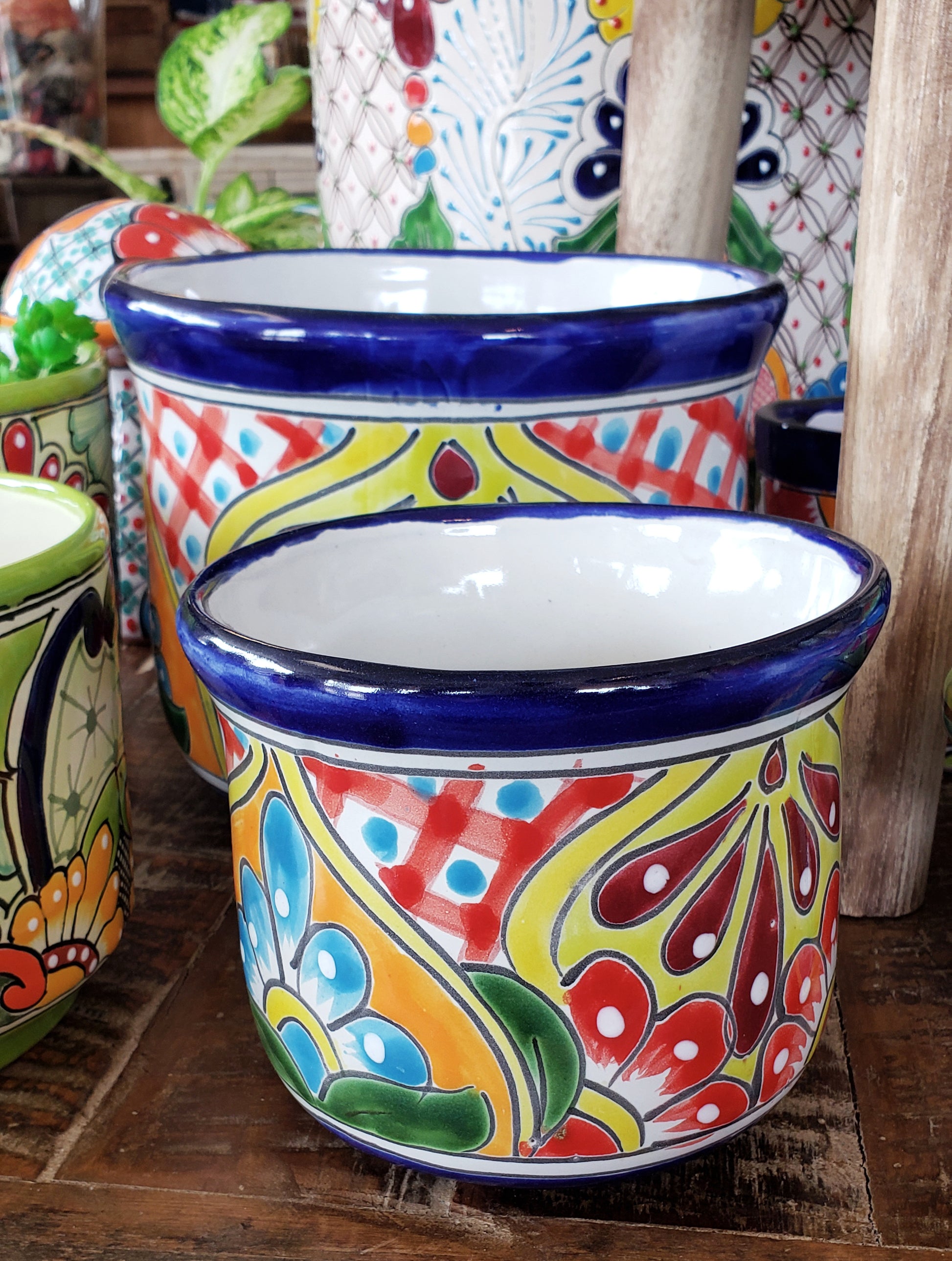 spanish planter pots Talavera Garden Planters – Foreign Accents