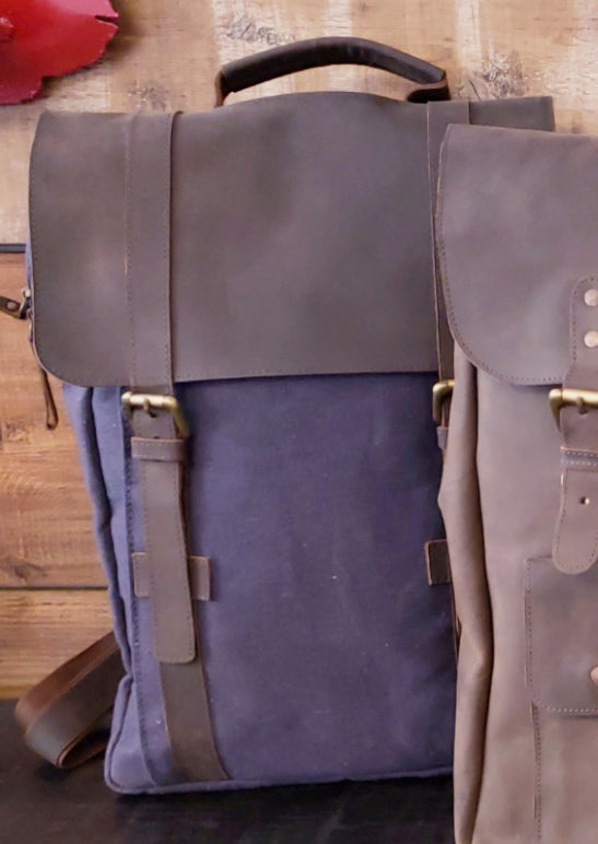 Leather and Canvas Backpacks